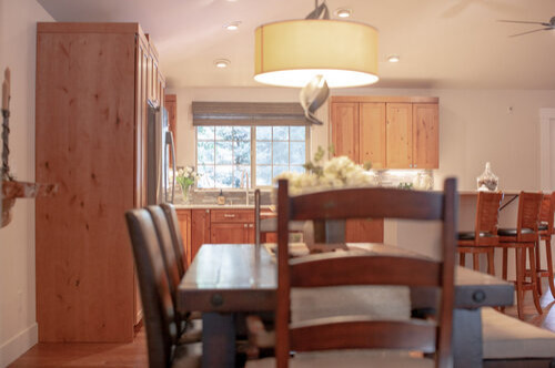 Dining room - transitional dining room idea in Seattle