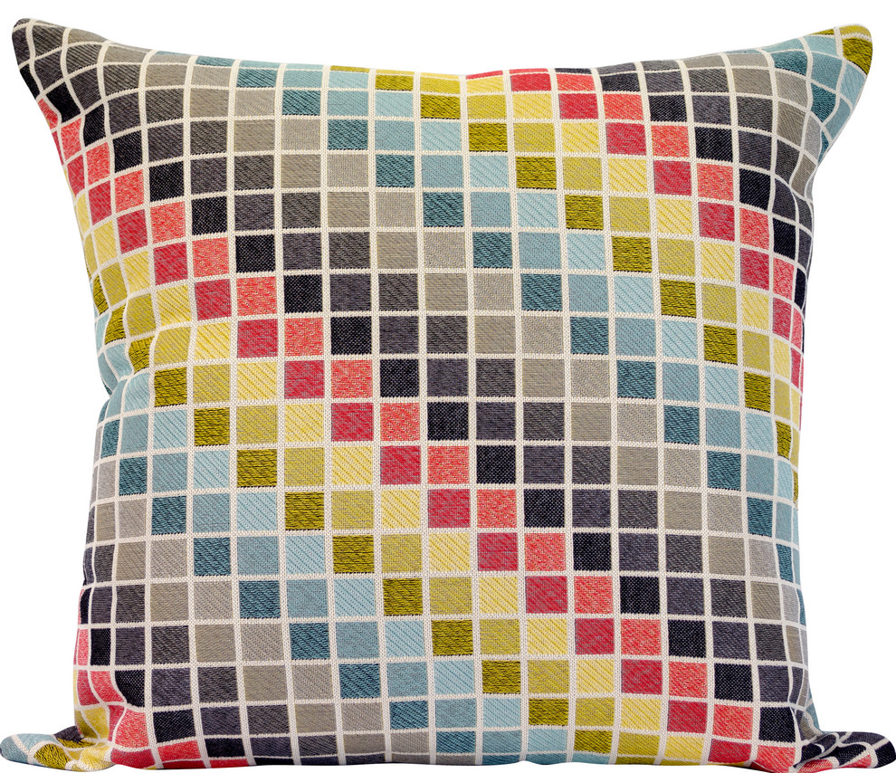Urban Loft by Westex Big Flowers Feather Filled Decorative Throw Cushion 20 x 20 x 4 Floral