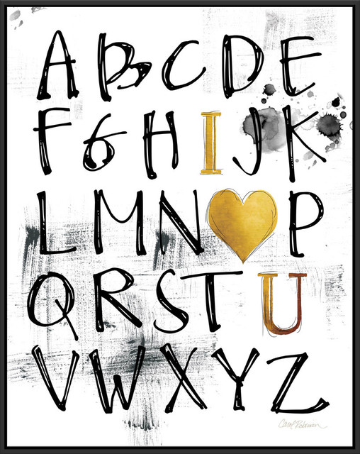 Alphabet Love Contemporary Prints And Posters By Jbass Grand