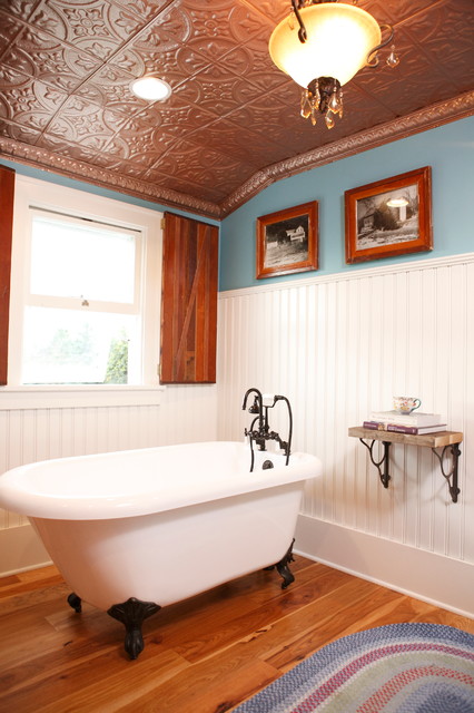 Traditional Copper Ceiling Farmhouse Bathroom Tampa By