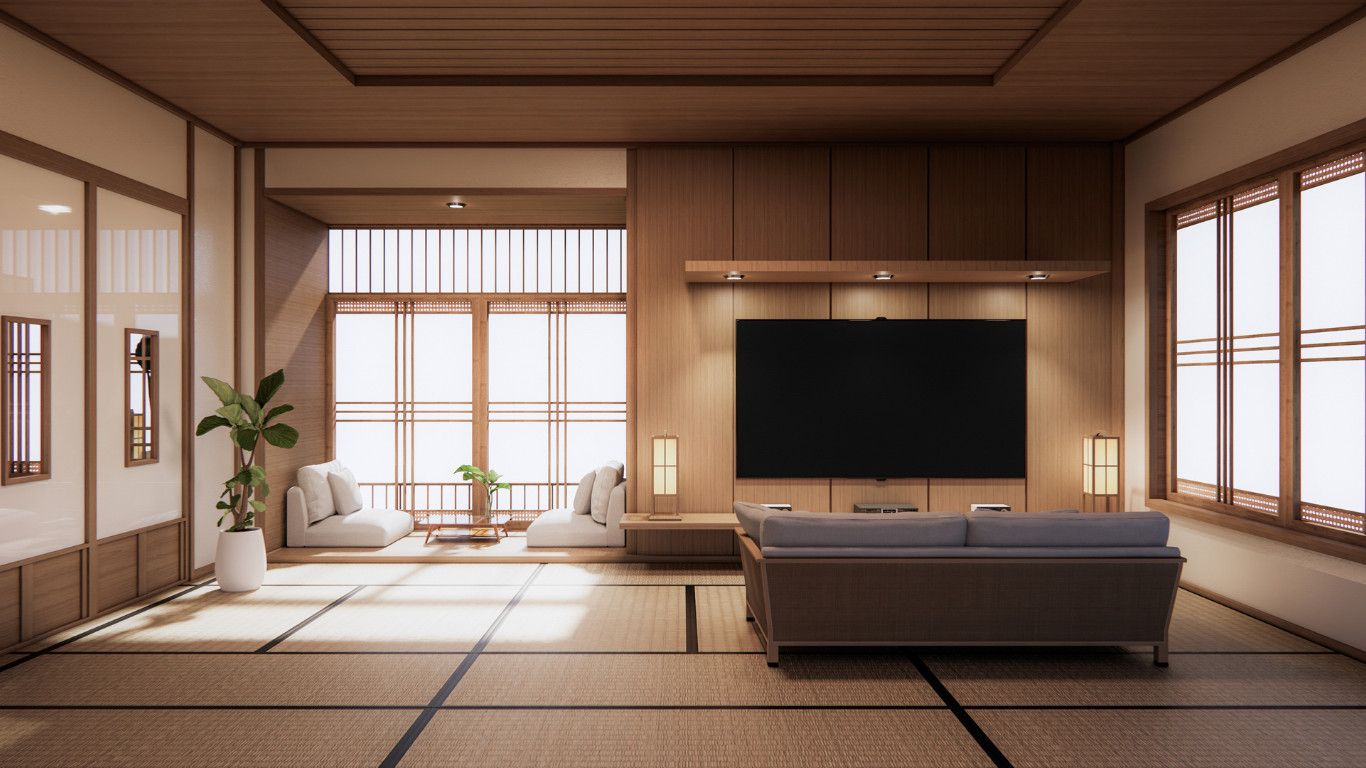 Minimalistic Cinema Room in Golders Green