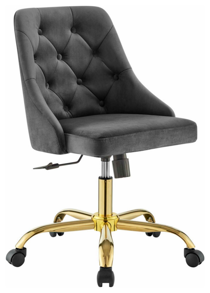 Modway Distinct Tufted Swivel Performance Velvet Office Chair