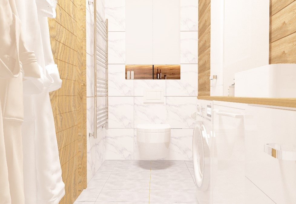 Дизайн проект ванной комнаты