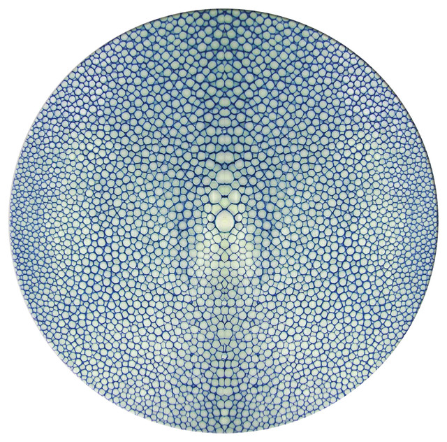 Blue Shagreen Coasters Eclectic Placemats by GiGi LONDON