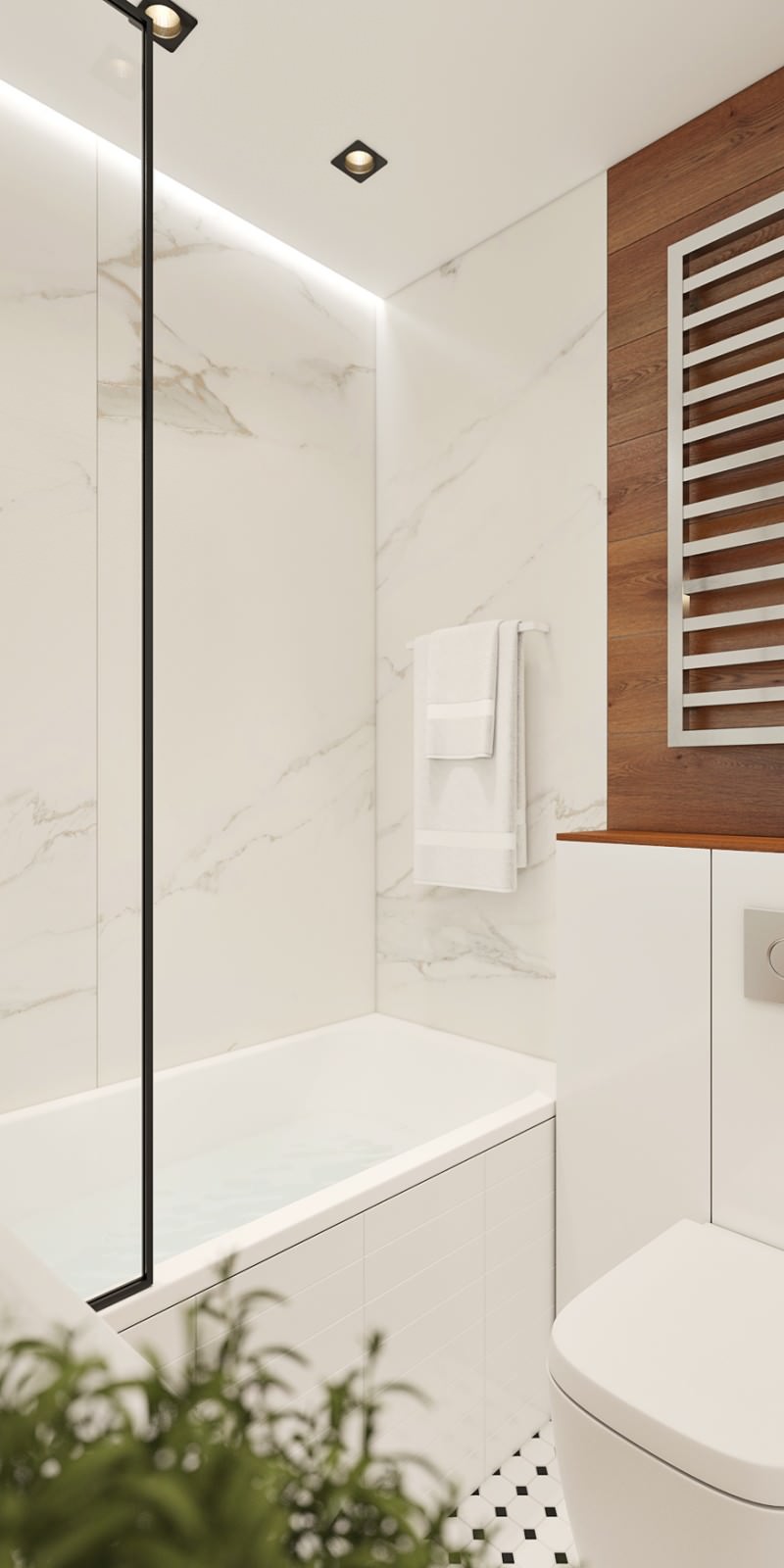 Интерьер квартиры 70 кв.м. для семьи с двумя детьми