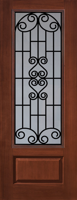 Verona Front Door - Decorative Grille-Between-the-Glass