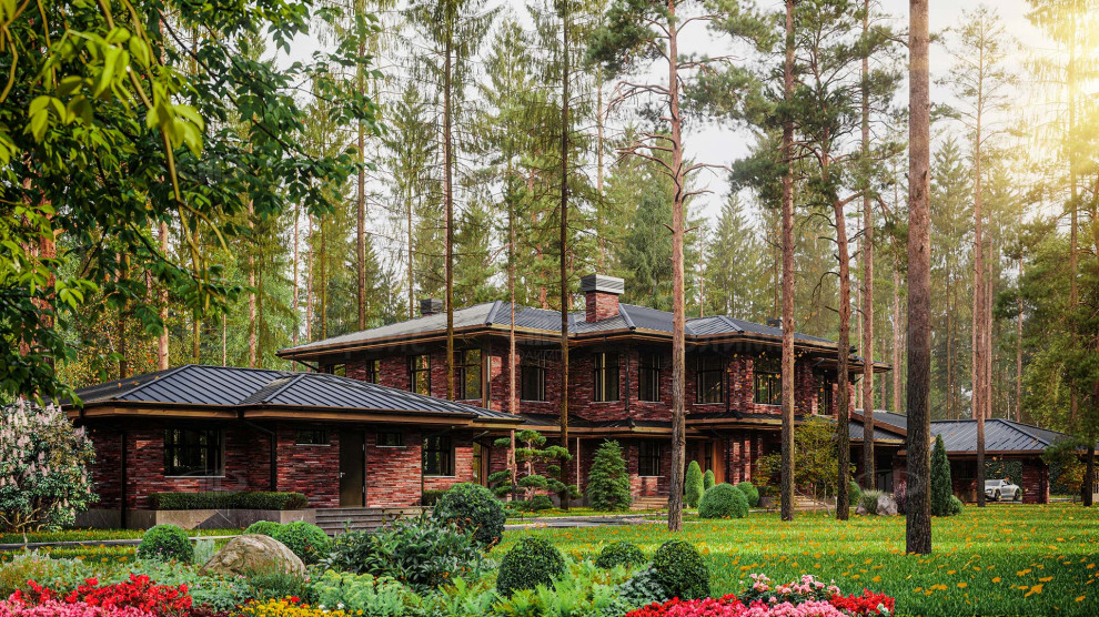 Большой двухэтажный коттедж «Ридли»