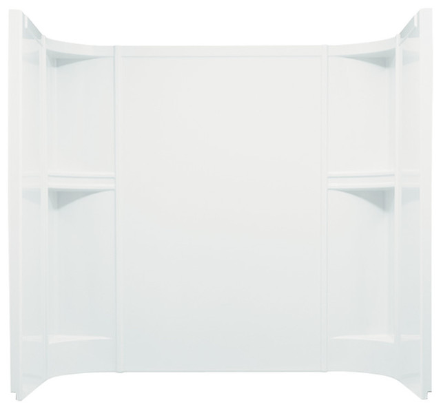 Sterling Accord Vikrell Bathtub Wall Surround, White Shower Stalls