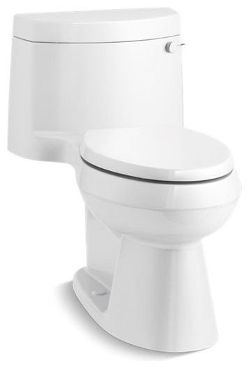 Kohler Cimarron 1-Piece Elongated 1.28 GPF Toilet, Right-Hand Lever, White