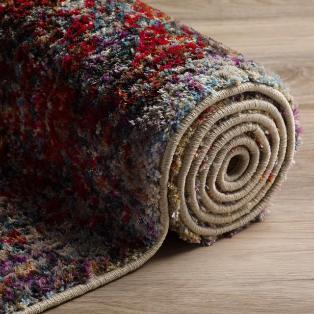 Addison Amelia Abstract Splash Area Rug, 3'3