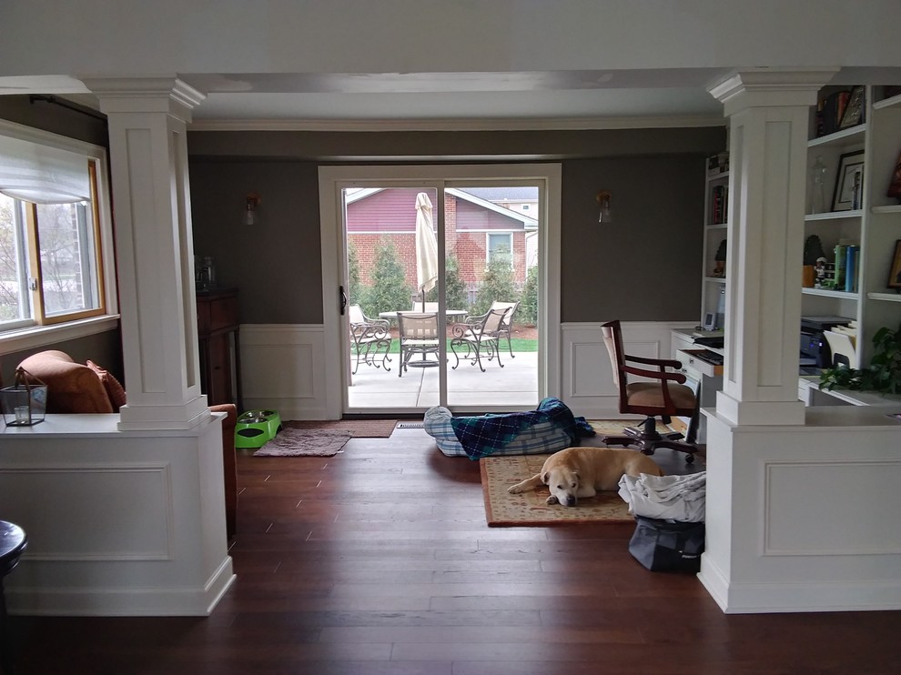 Greek Revival Traditional Living Room Chicago by Top Drawer