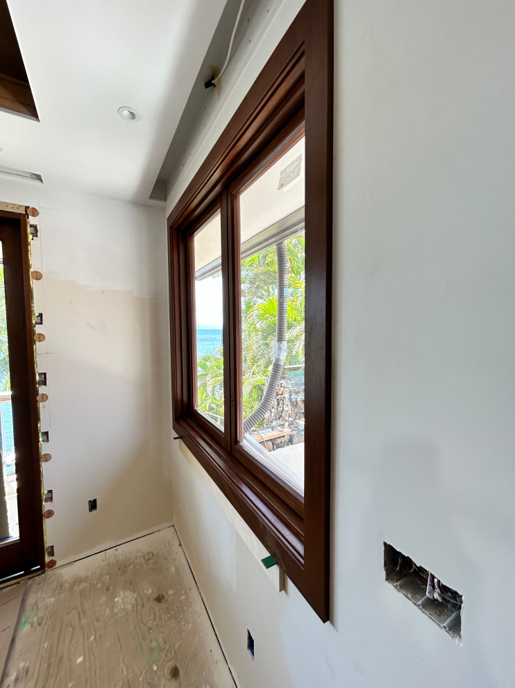 Ocean front trim work