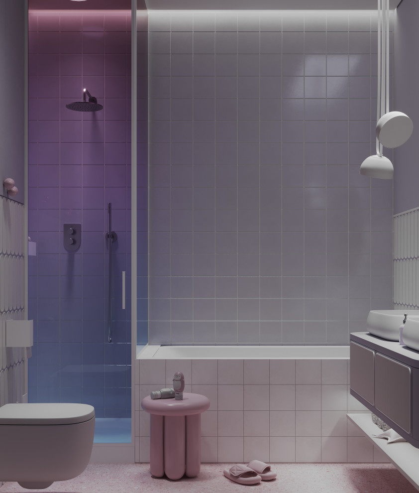 Стильный и атмосферный детский санузел