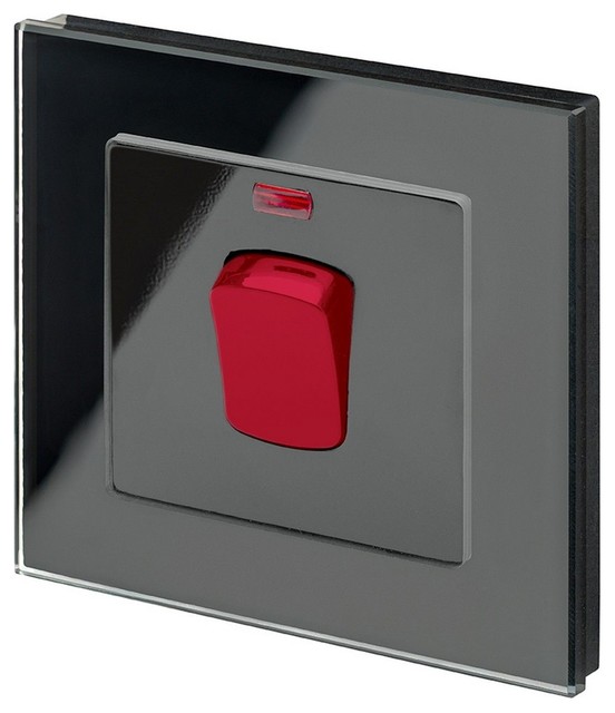 RetroTouch 45A Double Pole Cooker Switch - Modern - Light Switches