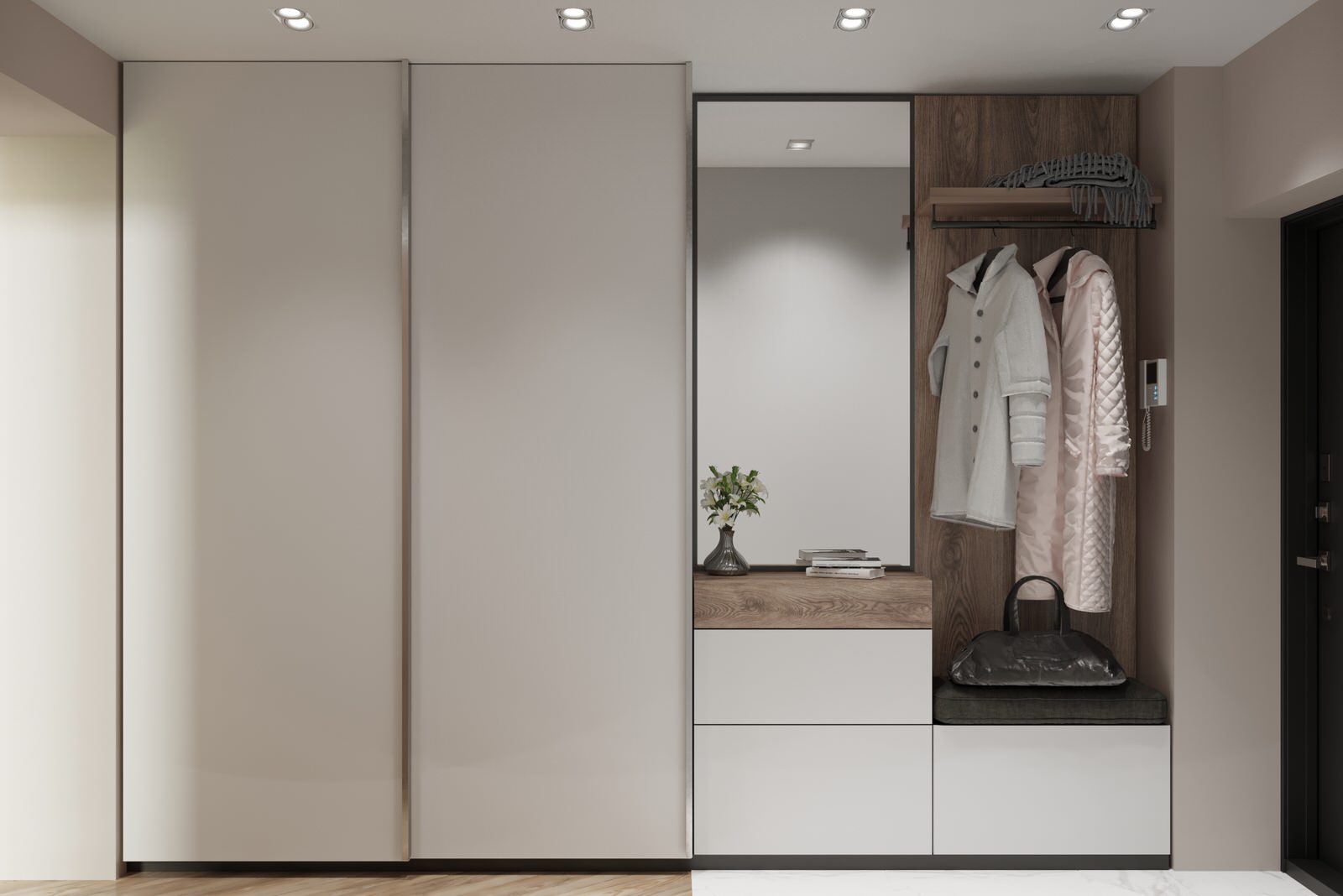 Спальня-гостиная в двухкомнатной квартире