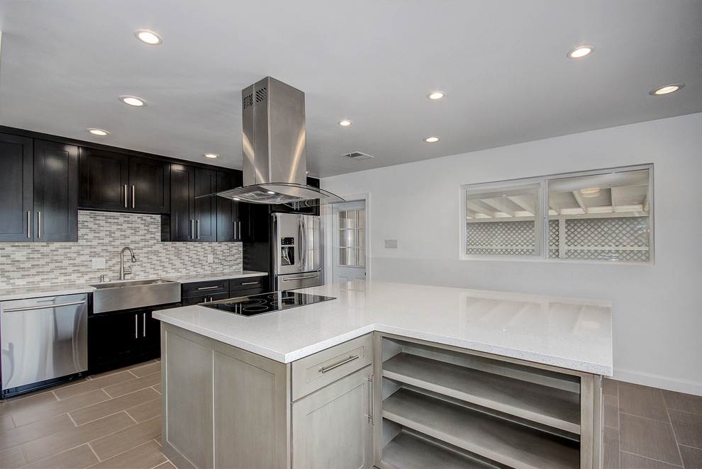 Kitchen - large transitional kitchen idea in Phoenix