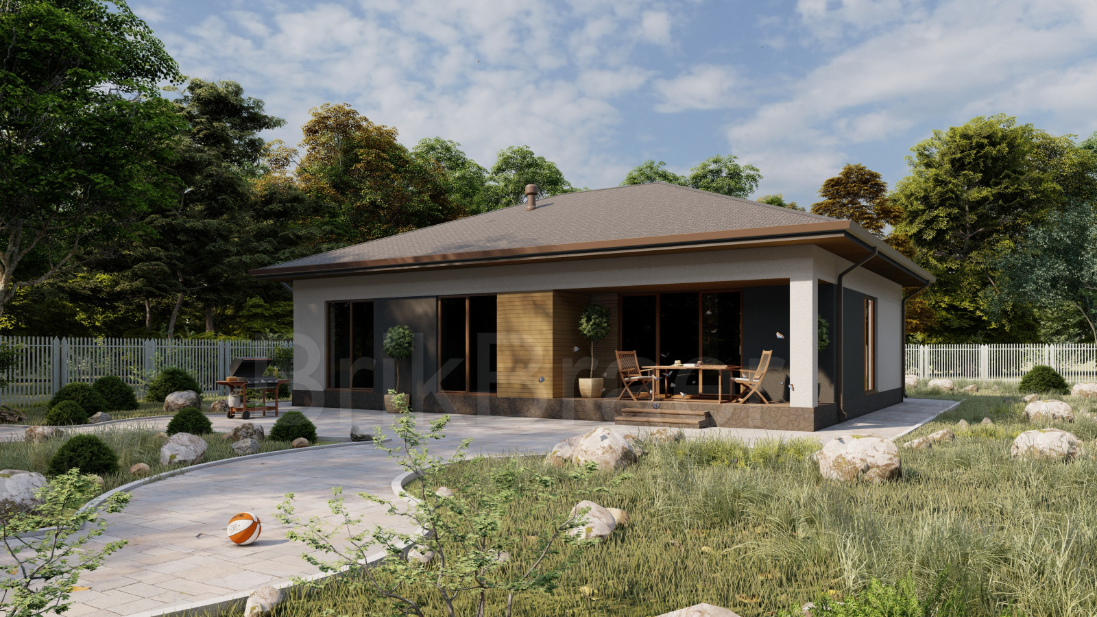 Проект дома №151 в современном стиле площадью 146 м2