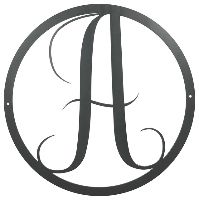 Outdoor Metal Wall Art Monogram Wall Design Ideas