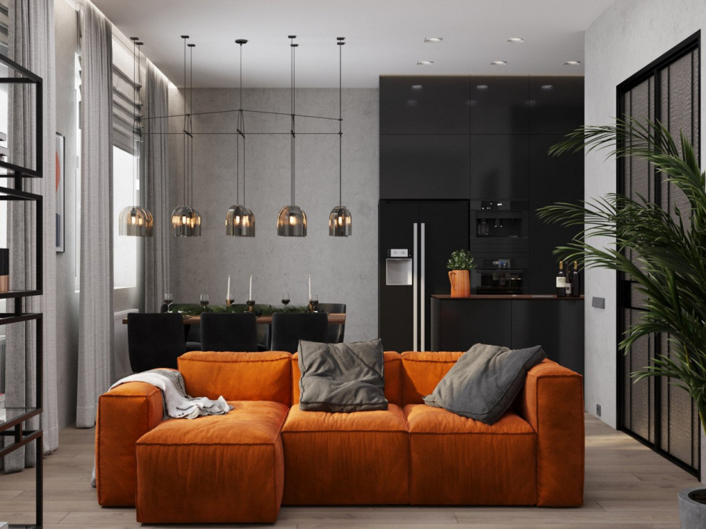 Современный лофт с нотками терракота