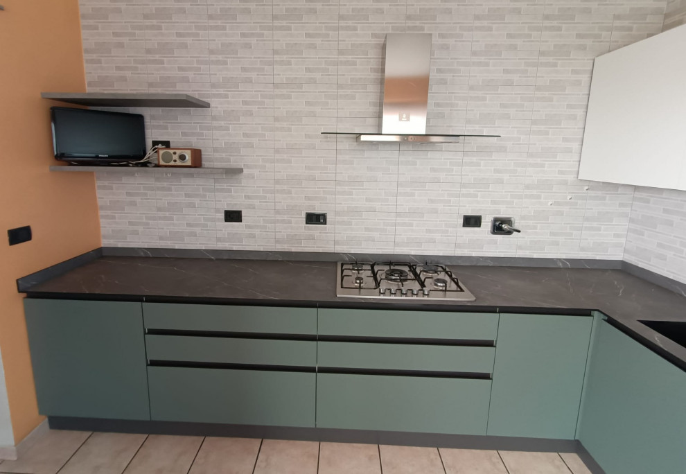 Restyling Cucina Ante PET Verde Muschio e Zucchero