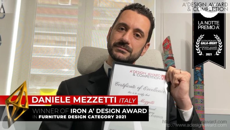 In occasione della premiazione virtuale (causa covid 19)  del A' Design Award & Competition 2021
