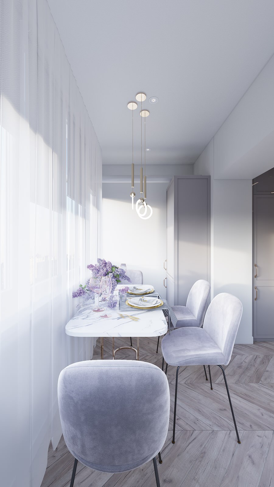 Interior design of a 3-room apartment Zaporozhye