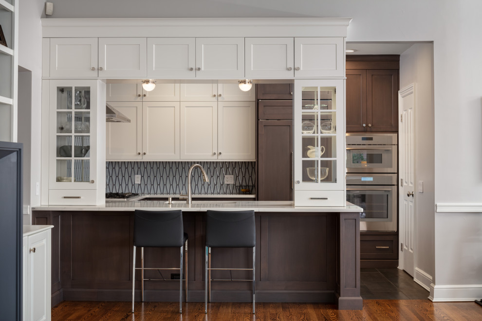 Inspiration for a transitional kitchen remodel in Providence