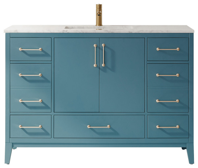 Sutton Royal Green Bathroom Vanity Set Transitional Bathroom