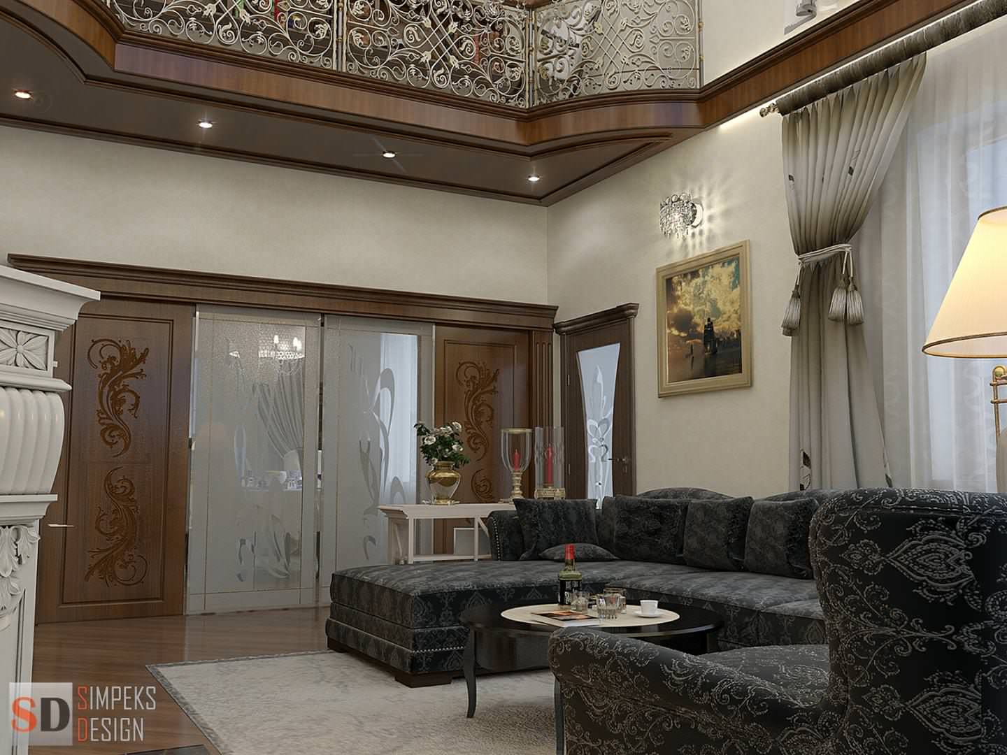 Neoclassical style in the country house