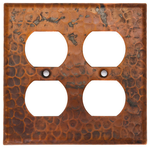 Premier Copper Products Copper Switchplate Single Duplex, Outlet Cover