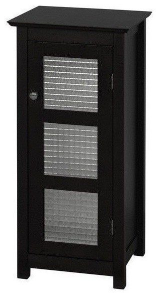 Windham Floor Towel Linen Storage Cabinet, Espresso