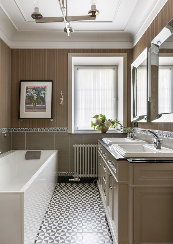 Интерьер дуплекса в поселке Бристоль Московская область. Правое крыло