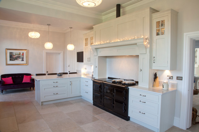 Bespoke Period Kitchen With Handcrafted Mantle Traditional