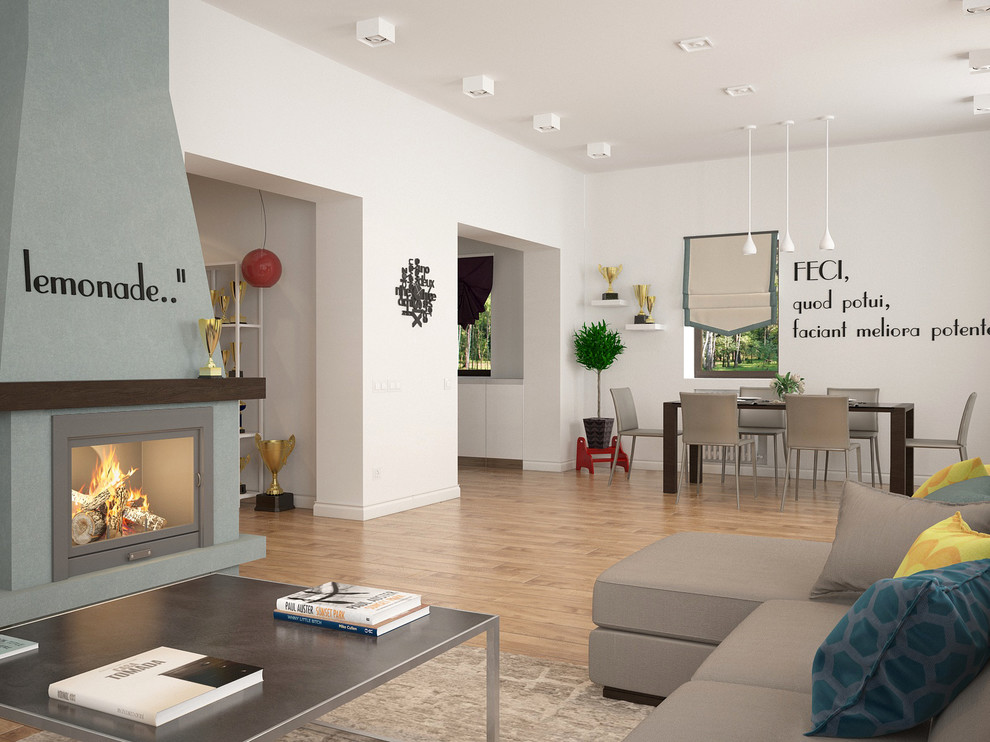 Гостиная и столовая зона