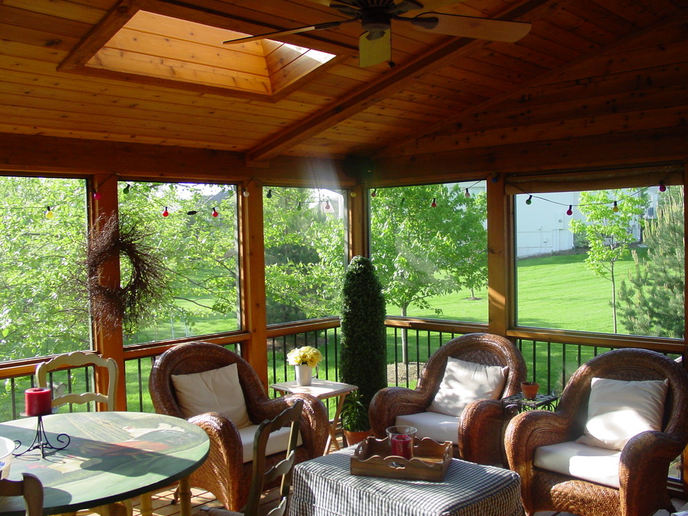 This is an example of a traditional verandah in Kansas City.