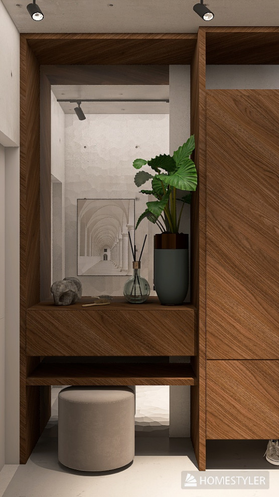 Однокомнатная квартира в стиле Industrial для режиссера с большим псом