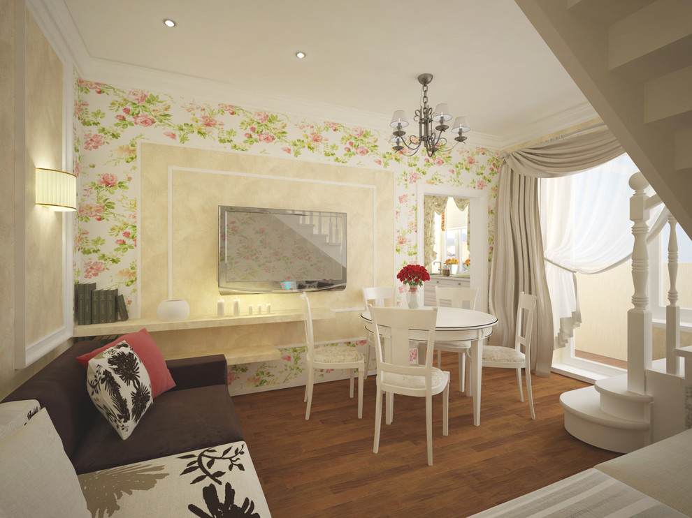 Интерьер двухуровневой квартиры. Солнечная поляна.