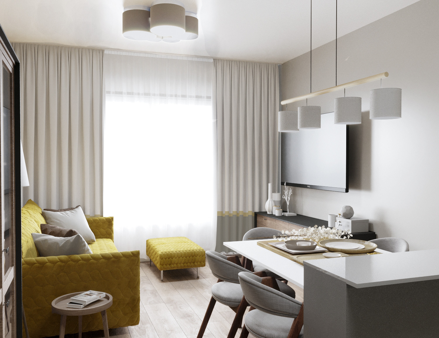 Квартира с цветом