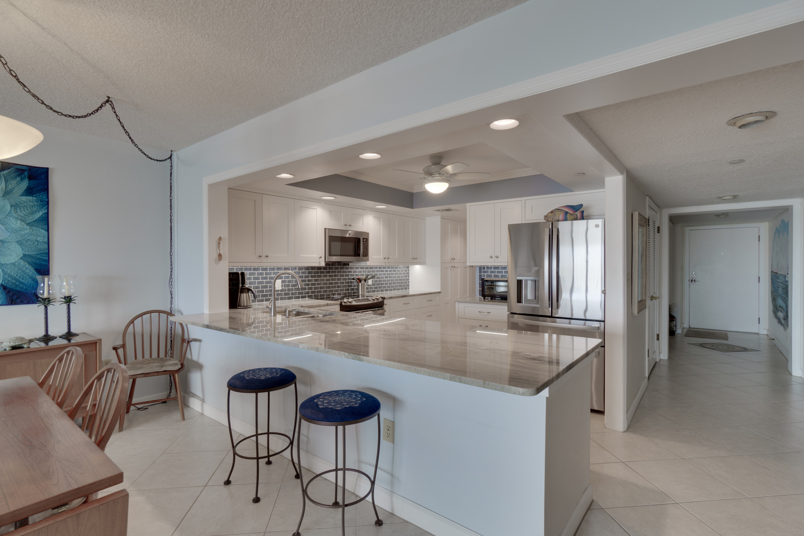 Condo Kitchen Remodel in Painted White Shaker