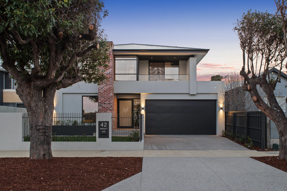 Design ideas for a contemporary exterior in Perth.