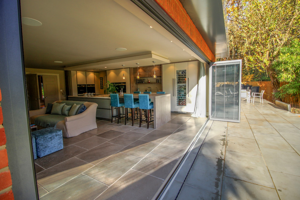 Kitchen 6mt wide bi-folding doors