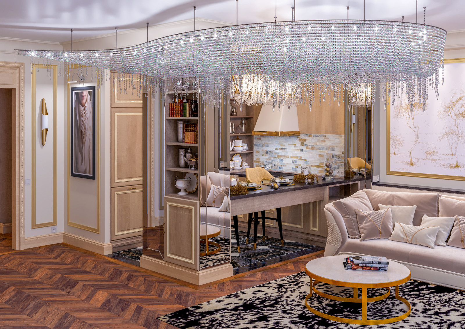 Дизайн евродвушки в ЖК Гранвиль