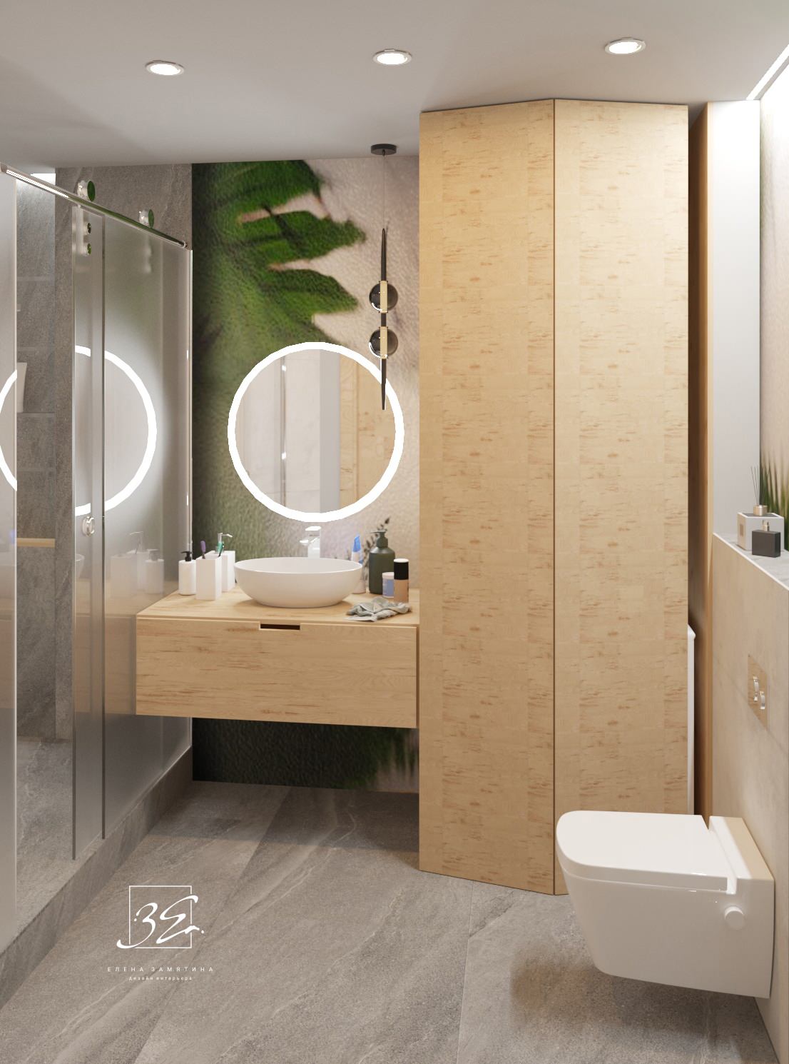 Смелый тропический санузел