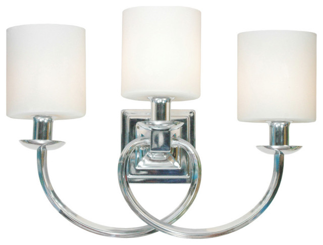 Design House 579466 Mila 3 Light 19 W Bathroom Vanity Light Transitional Bathroom Vanity Lighting By Buildcom