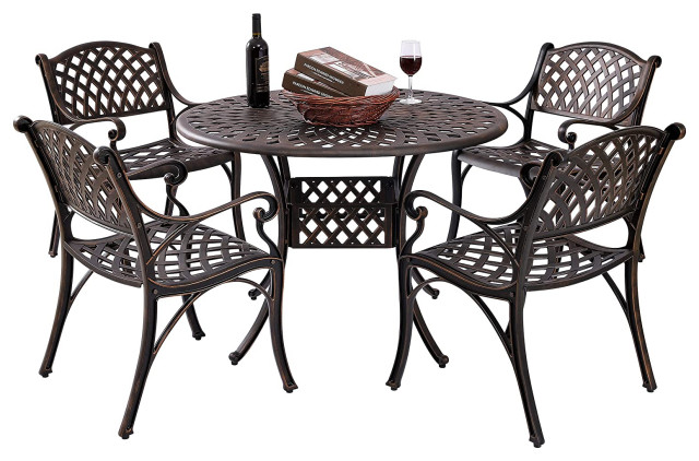 Outdoor Dining Sets By Kinger Home, Aluminum Outdoor Furniture Dining Set