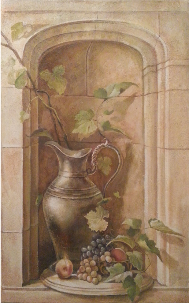 Оформление котеджа картинами, росписью