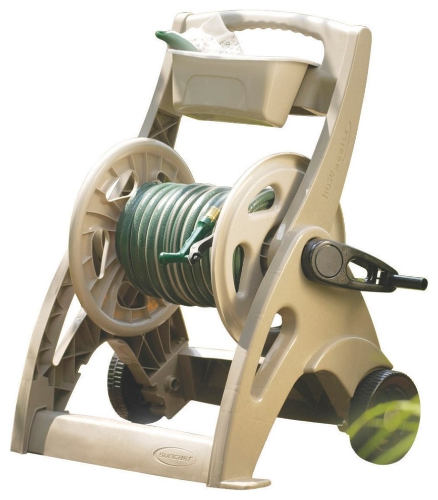 Suncast SFB2122 HosemobilePro Hose Reel Cart Traditional Garden