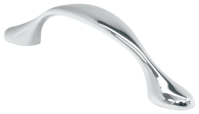 Flare Style 3 3 4 96mm Centers Chrome Cabinet Pull Handle