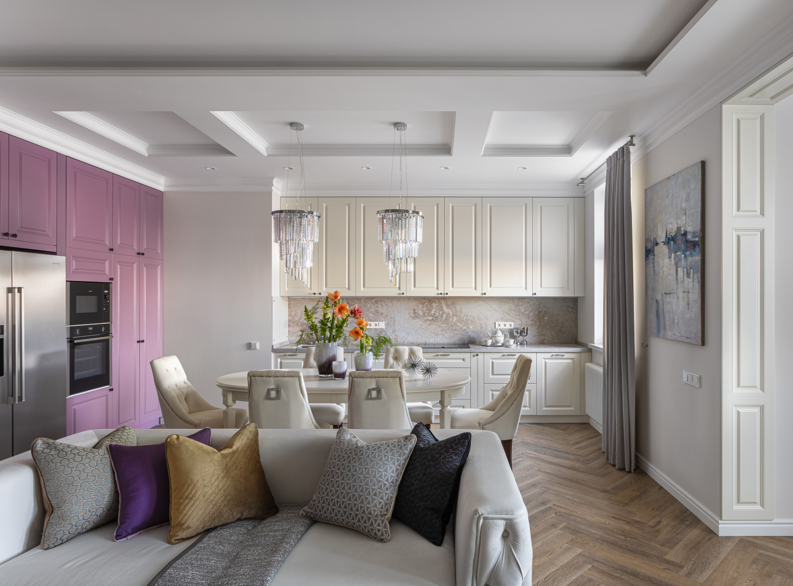 Дизайн квартиры 135 кв.м. в ЖК Донской Олимп