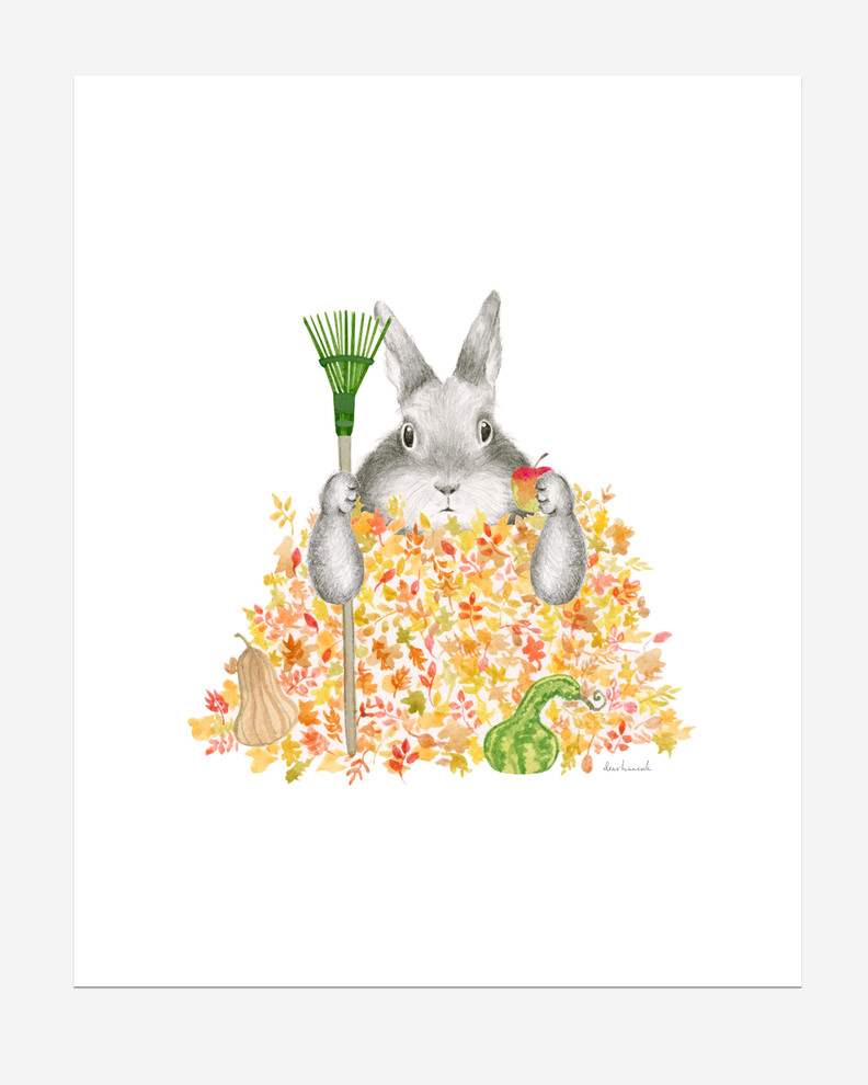 dear-hancock-fall-bunny-archival-print-8-x10-contemporary-prints-and-posters-by-dear